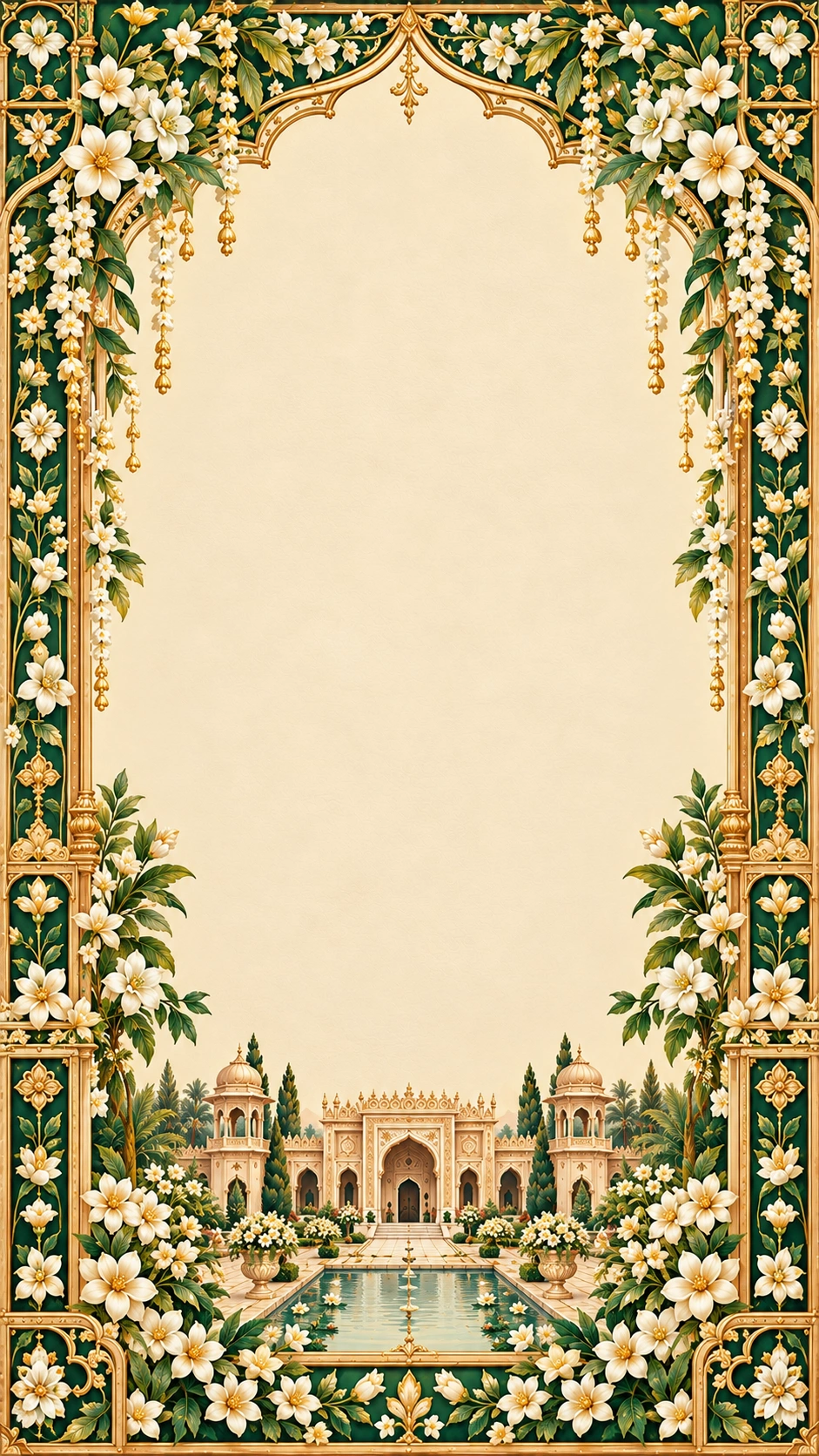 Zariya wedding invitation on a phone